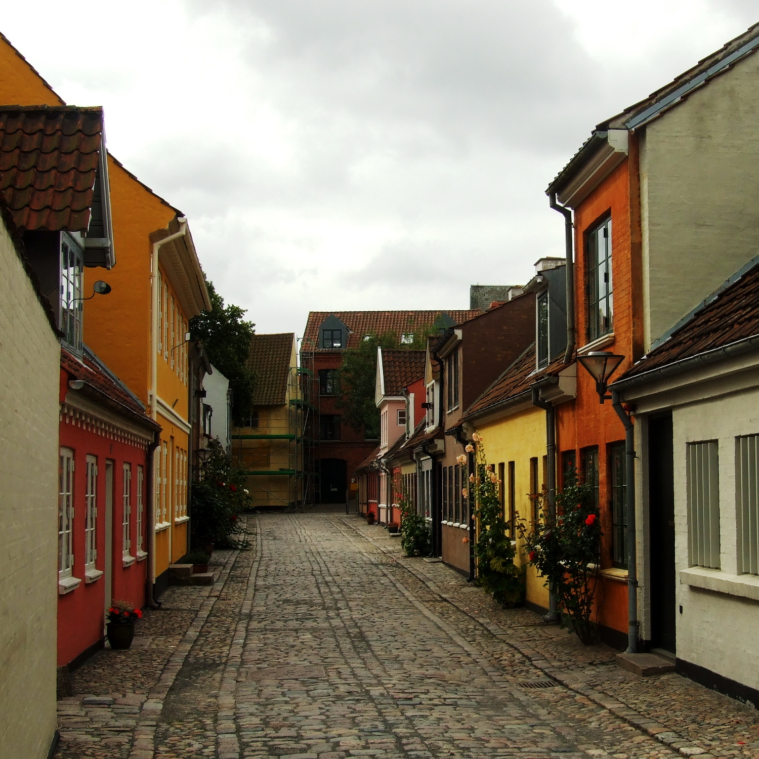 uliczka w Odense, gdzie mieścił się dom rodzinny H. Ch. Andersena